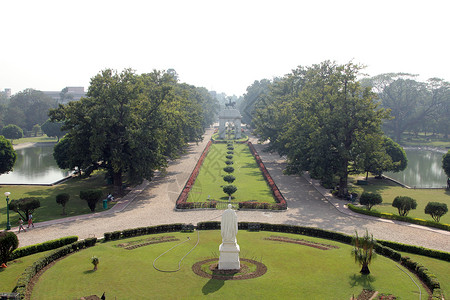 加尔各答维多利亚纪念花园背景图片