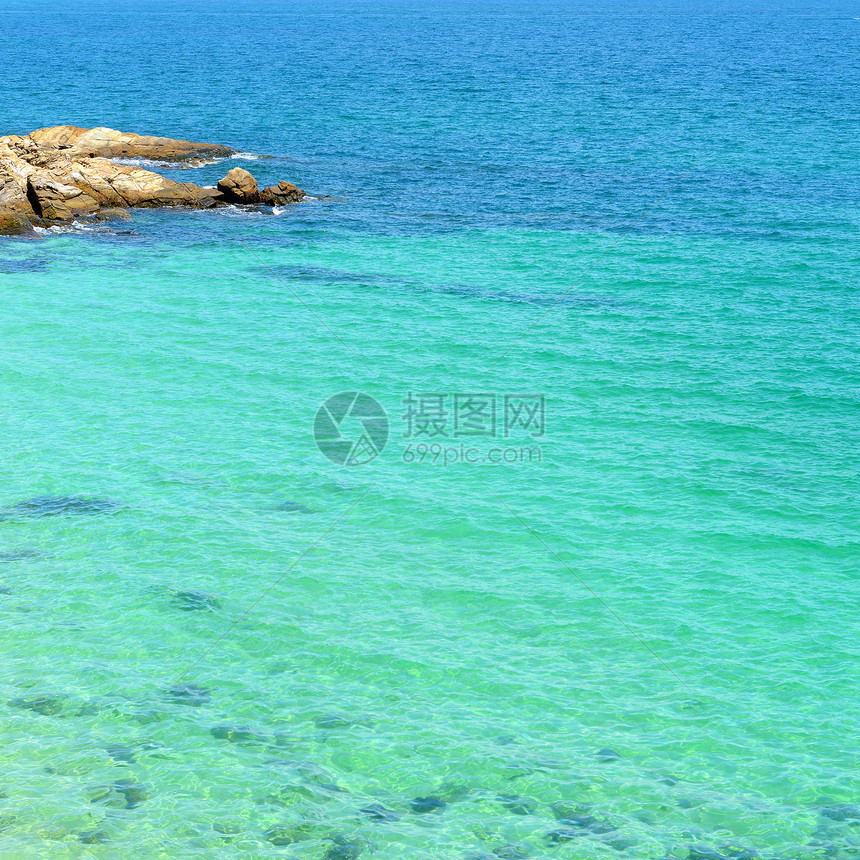 泰国科赫岛热带海滩和海的热带海滩和海洋天堂石头旅游晴天假期阳光休息风景太阳天空图片