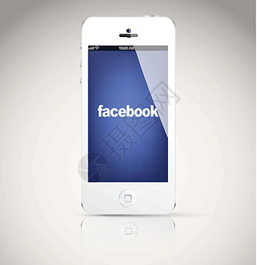 扎克Iphone 5设备 显示脸书标识网站职场技术屏幕创造力手机触摸屏电话社论网络设计图片