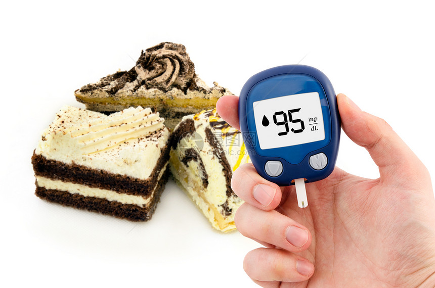 手持水表 糖尿病进行葡萄糖水平测试考试医院样本糖果展示仪表食物药品疾病胰岛素图片