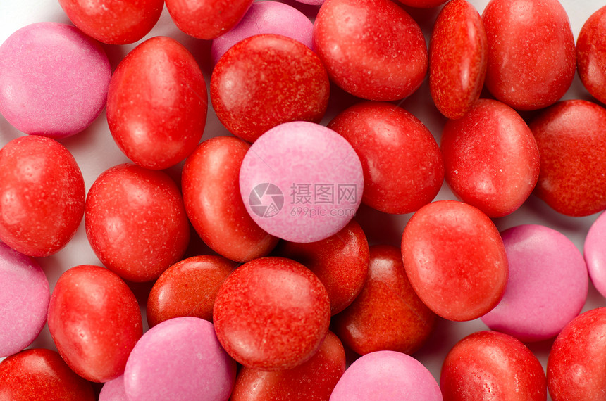 红色和粉红糖果图片