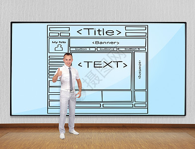 网站计划教学格式网络拇指主页控制板男人屏幕技术房间背景图片