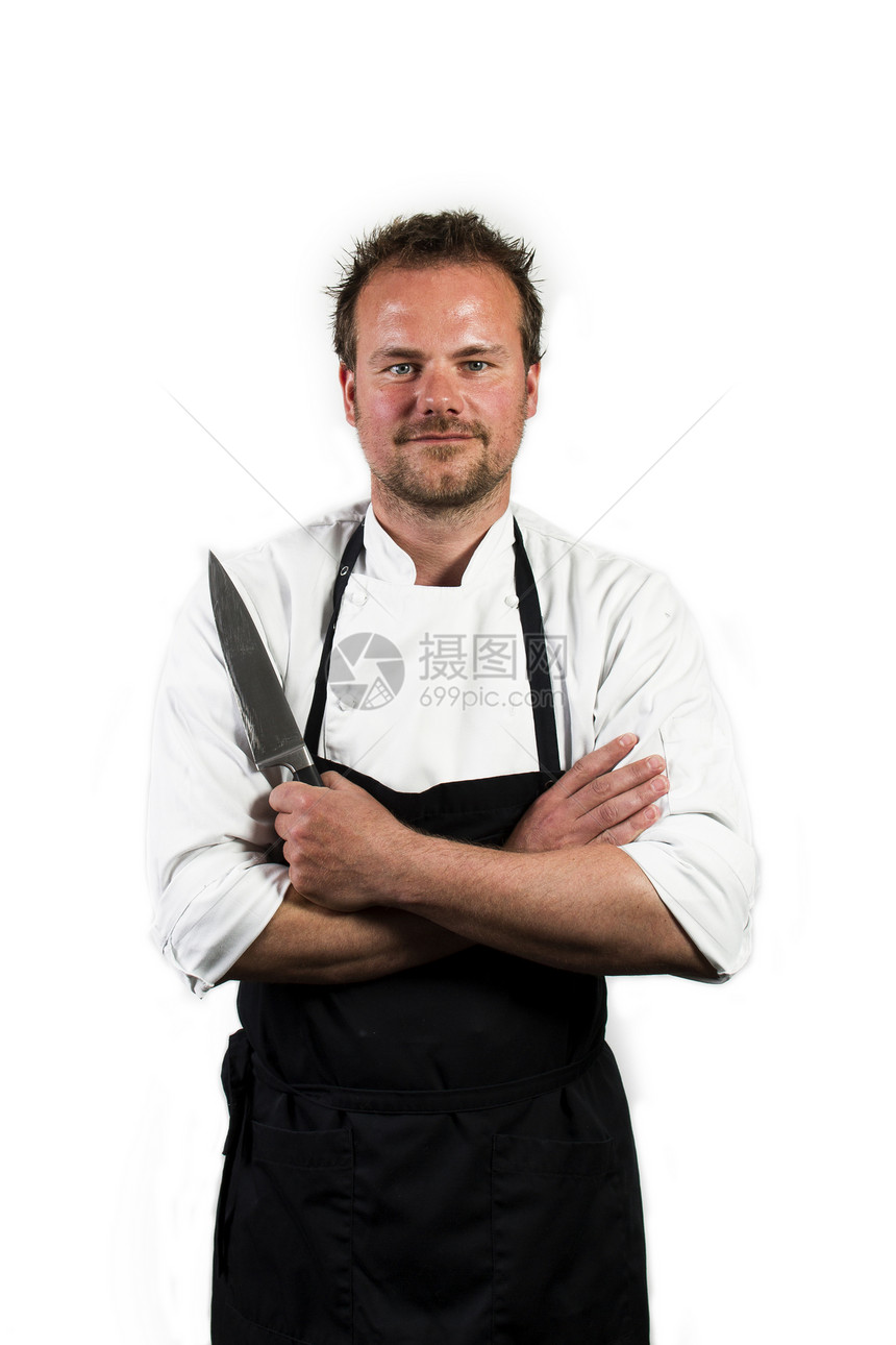 厨主用具饮食厨房晚餐职业专业烹饪菜刀食物美食图片