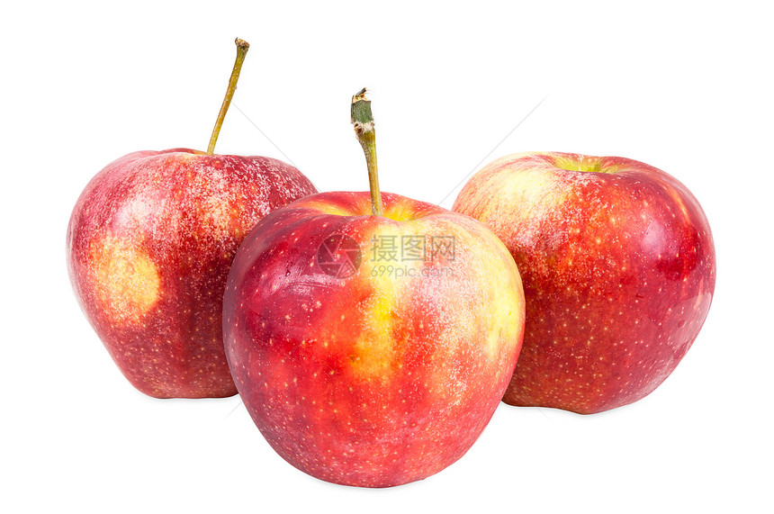 新鲜红苹果保健卫生饮食果汁农业甜点白色营养食物水果图片