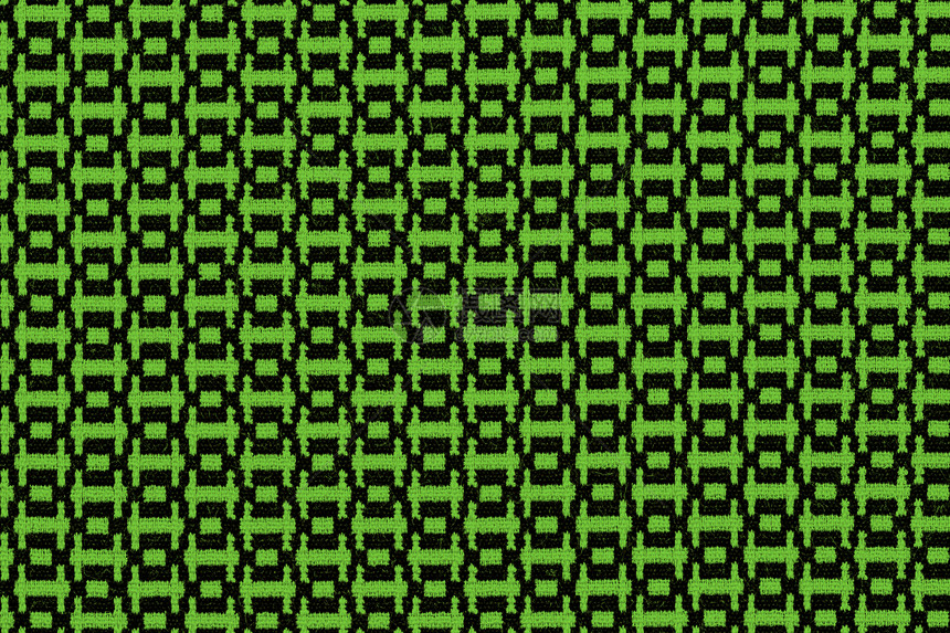 以几何形态显示的绿色材料 背景棉布灰色网格纺织品面料织物黑色亚麻纹理衣服图片