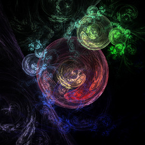 圆环星系装饰艺术品艺术创造力星星风格辉光黑色宇宙背景图片