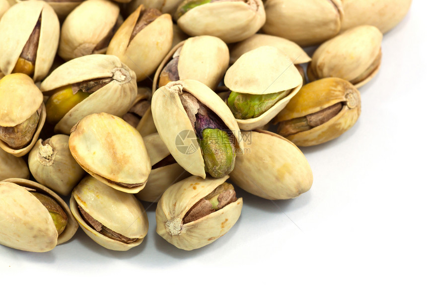 Pistachio 坚果健康饮食食材美食干粮开心果素食白色摄影食物宏观图片