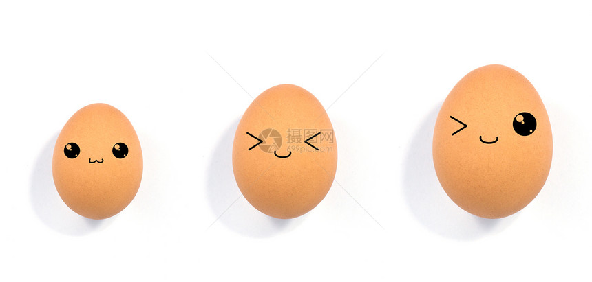 白色背景的鸡蛋密闭市场项目产品宏观圆形食物小路蛋壳家禽杂货图片