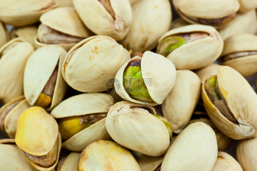 Pistachio 坚果素食食物健康饮食摄影干粮白色美食宏观开心果食材图片