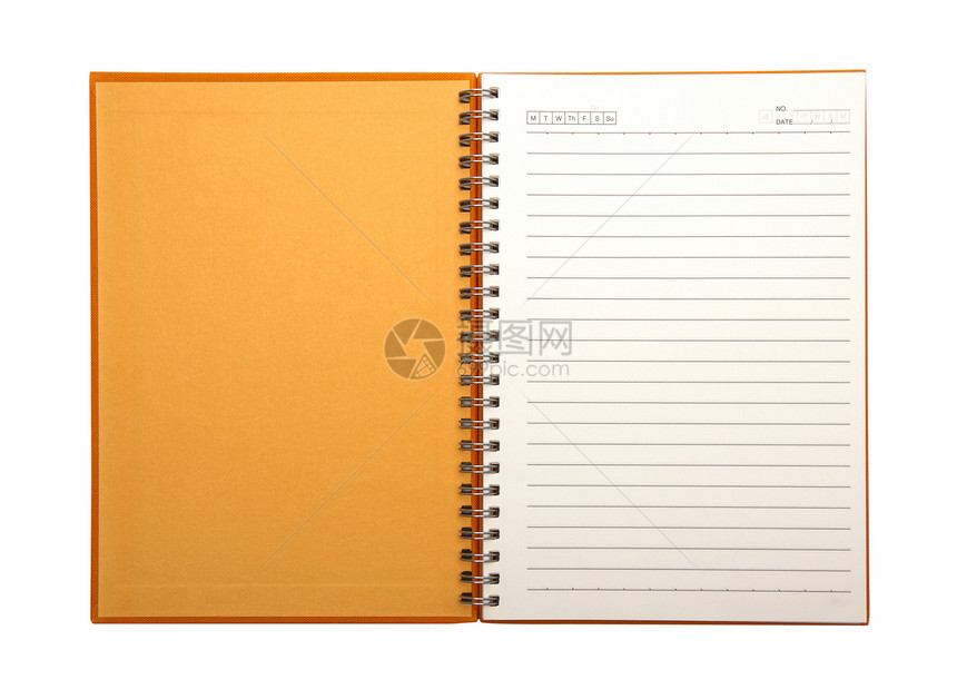 空白笔记本打开两张脸学习学校卷曲日记文档备忘录办公室记事本会议软垫图片