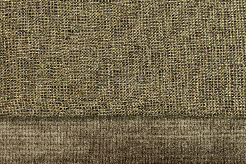 绿色织物质地床单宏观帆布麻布亚麻纤维抹布纺织品黄麻白色图片