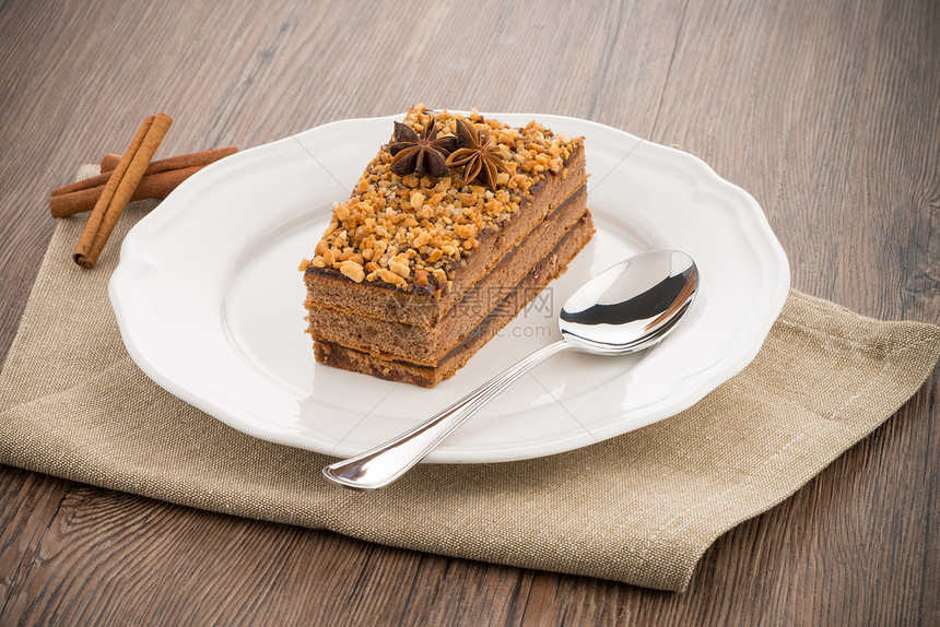 巧克力蛋糕巧克力糕点面包棕色八角蛋糕装饰糖果食物水果图片