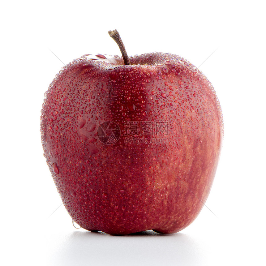 红苹果养分圆圈茶点卫生小吃水果饮食果味农业宏观图片