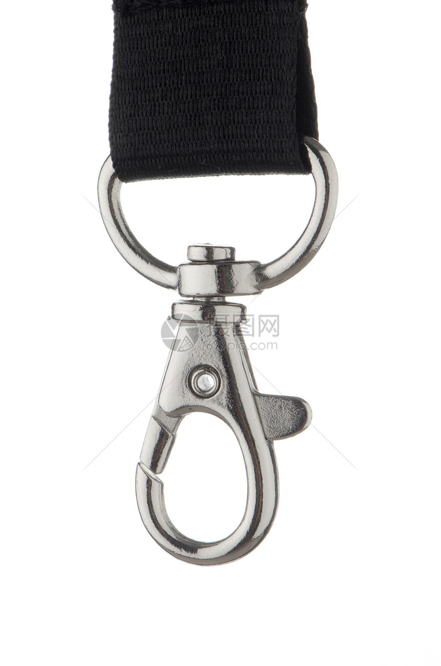 黑色长年线脖子徽章钥匙安全带子插图细绳夹子产品环形图片
