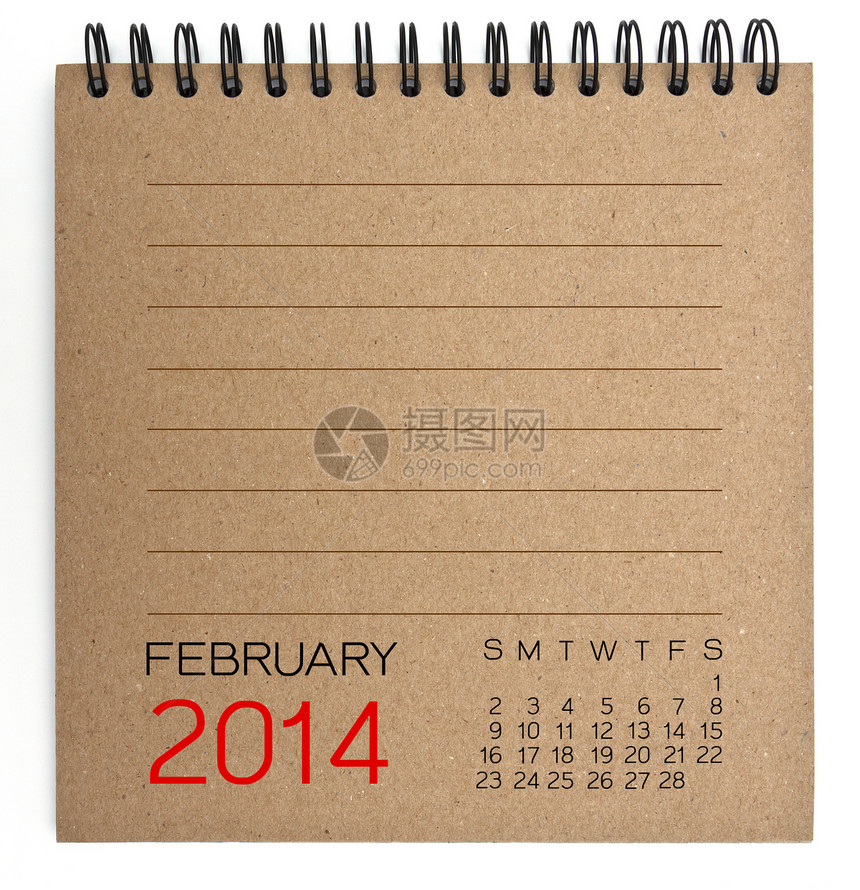 2014 日历棕质纸笔记笔记纸日程正方形笔记本季节年度时间书签日记图片