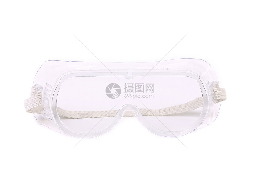 清晰的保护眼镜护目镜玻璃安全面具警告危险齿轮职场建筑师劳动者图片