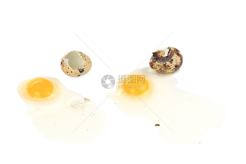 破碎的蛋生产食物农场美味蛋壳烹饪家禽饮食美食鹌鹑图片
