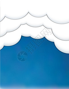 阴霾天蓝天云绘画阴霾白色蓝天水平蓝色插图图形天气场景插画
