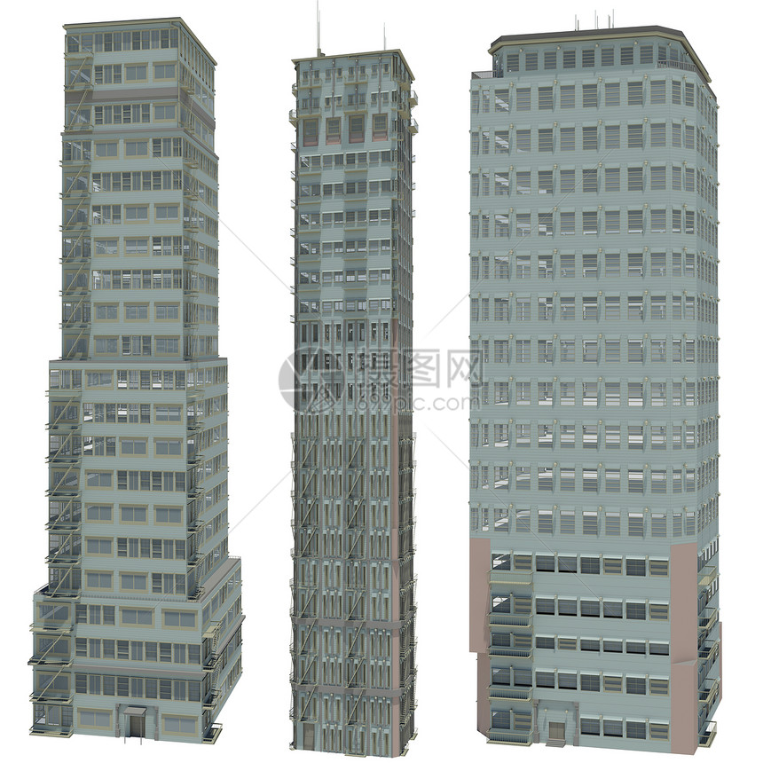 收集高度详细大楼的藏书摩天大楼建造经济玻璃百叶窗办公室楼梯阳台公司建筑图片