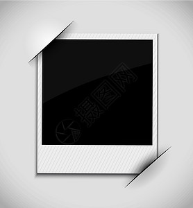 黑色空间照片框架阴影白色打印摄影空白相机插图电影背景图片
