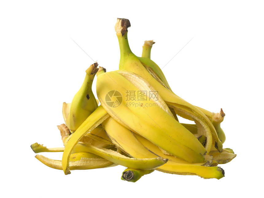 香蕉皮肤堆积物热带气候白色饮食健康饮食水果食物色彩柔软度美食家图片