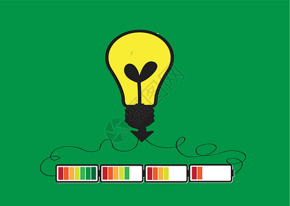 照明灯泡充电电池动力设计插图充值生活充电器活力商业燃料创造力力量思维背景图片
