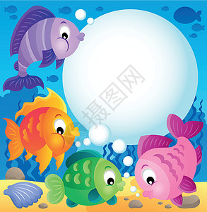 气泡图鱼类专题图1插画