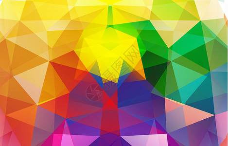 多边形背景马赛克艺术三角形技术网络紫色插图横幅橙子海报背景图片
