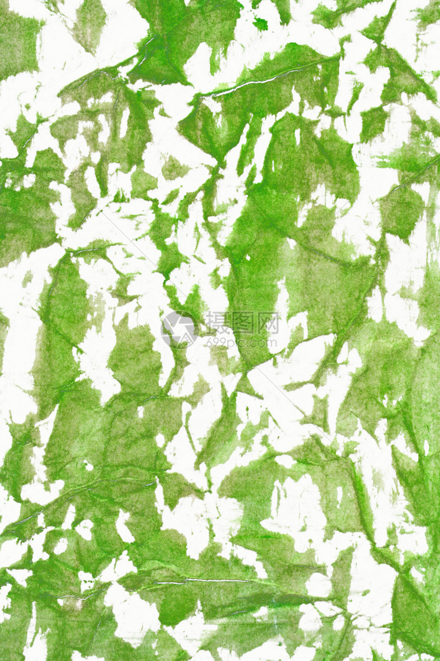 绘纸画画艺术创造力艺术品绿色色调绘画帆布起皱拉丝白色图片