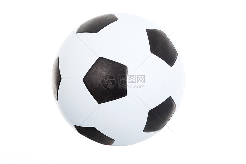 以白色隔离的足球球照片运动球形闲暇瓷砖工作室标准锦标赛黑与白爱好图片