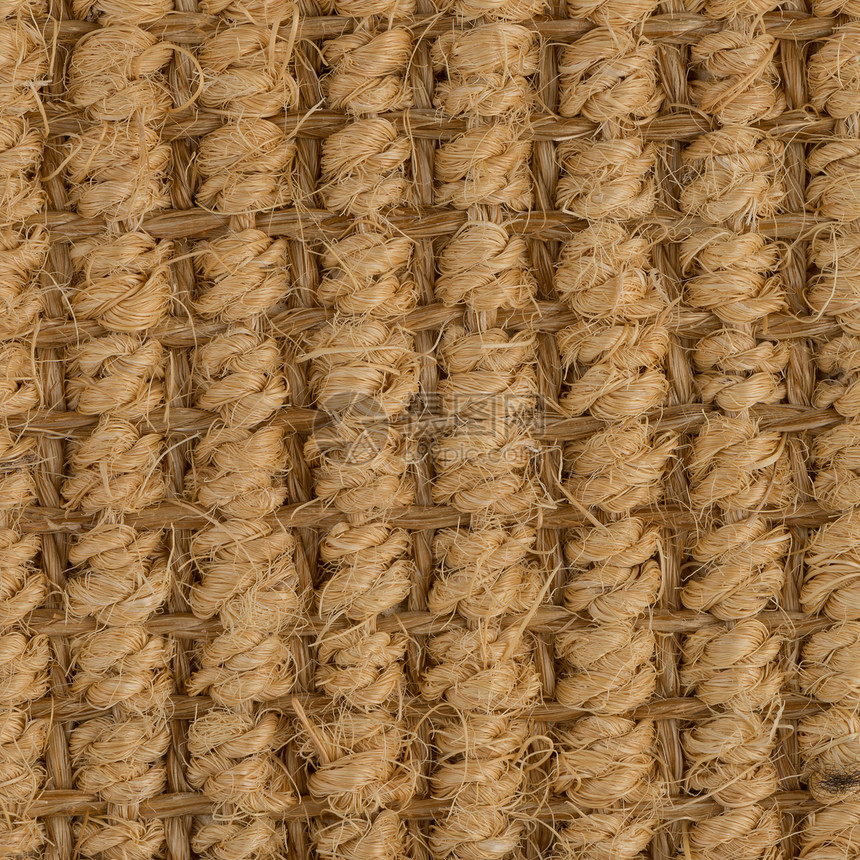 西萨地毯绿色羊毛宏观棕色稻草材料绳索剑麻地毯图片