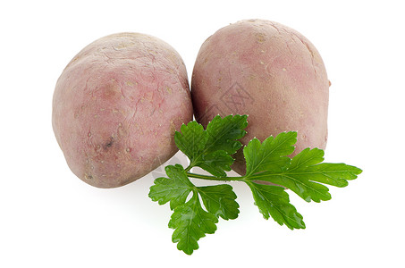 红土豆白色根菜蔬菜红色土豆背景图片