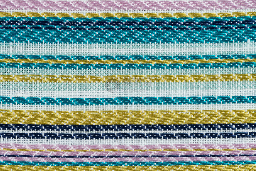 多色织物纹理样品纬线彩虹帆布沙发装饰艺术墙纸手工质量风格图片