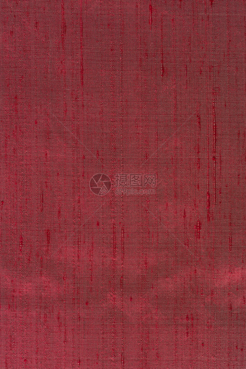 红色编织纹理国家帆布座位解雇沙发材料亚麻墙纸织物静脉图片