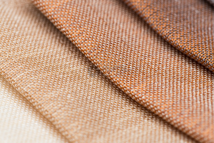 多色织物纹理样品纺织品亚麻手工墙纸窗帘橙子风格蓝色沙发纬线图片