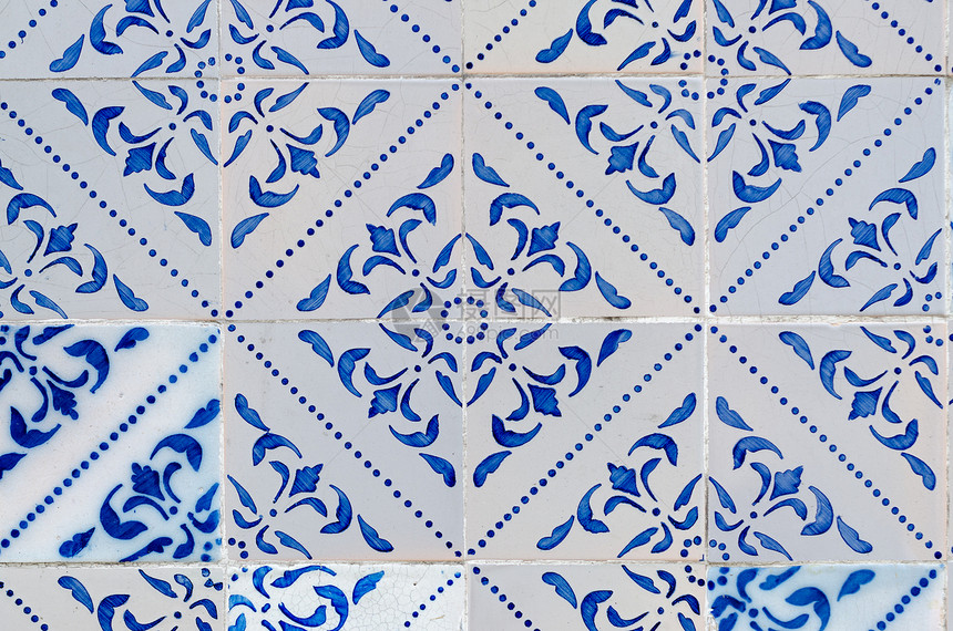 传统葡式琉璃瓦建筑材料地面马赛克艺术品正方形几何学艺术家艺术工艺图片
