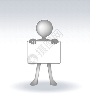 3名男子持有白背面的页面数据插图空白绘画广告牌广告白色数字化文档背景图片