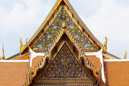 泰国庙门建筑学历史性城市宗教文化橙子古董旅行历史隧道背景图片