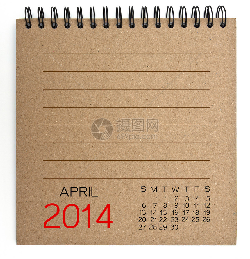2014 日历棕质纸笔记日程正方形季节垃圾书签年度笔记纸笔记本时间图片