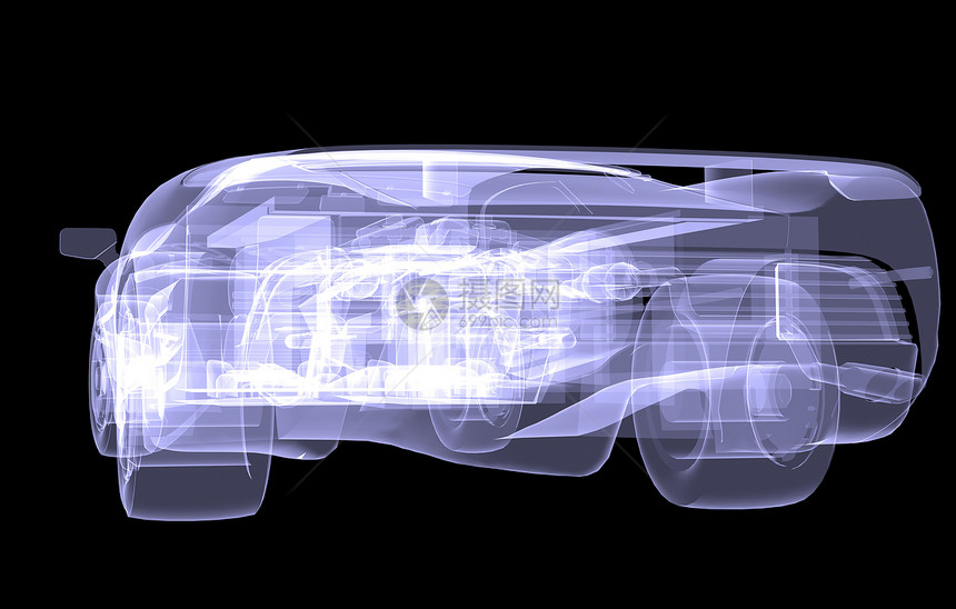 X射X光概念车宏观奢华车轮金属跑车运输汽车发动机力量玻璃图片