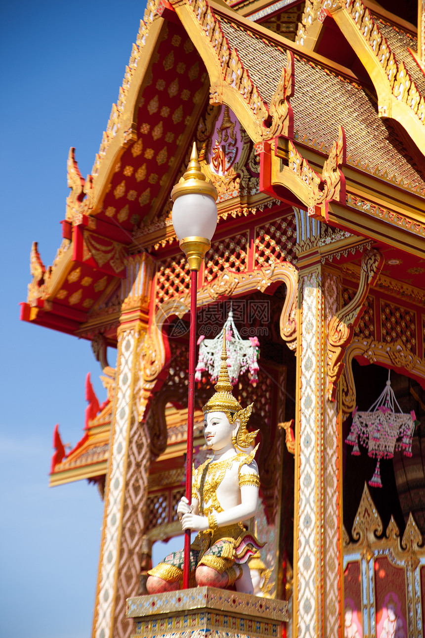 泰国的建筑设计场景结构装饰宗教天空地标雕塑传统佛教徒风格图片