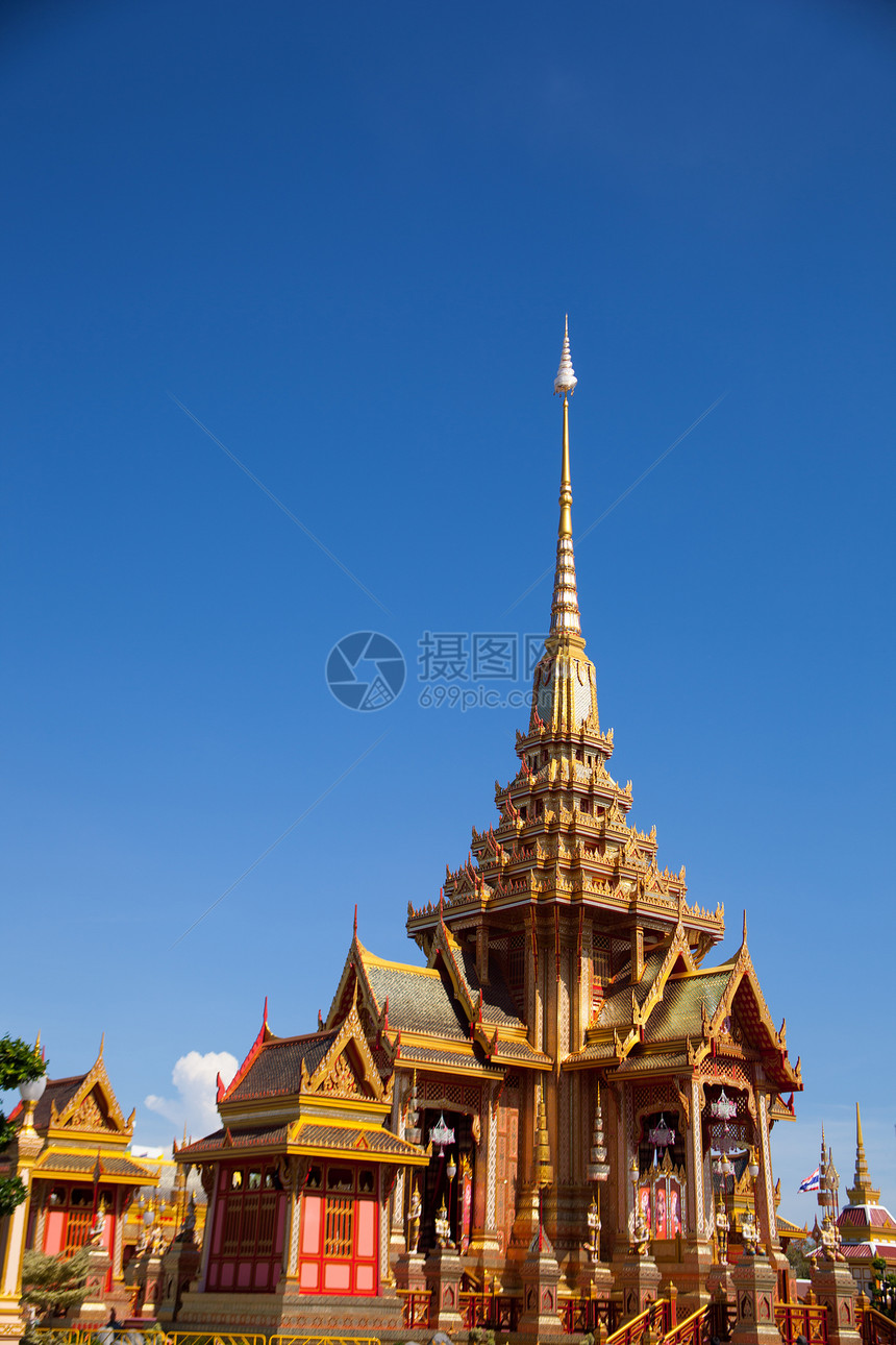 泰国的建筑设计寺庙场景天空旅游结构传统风格宗教文化旅行图片