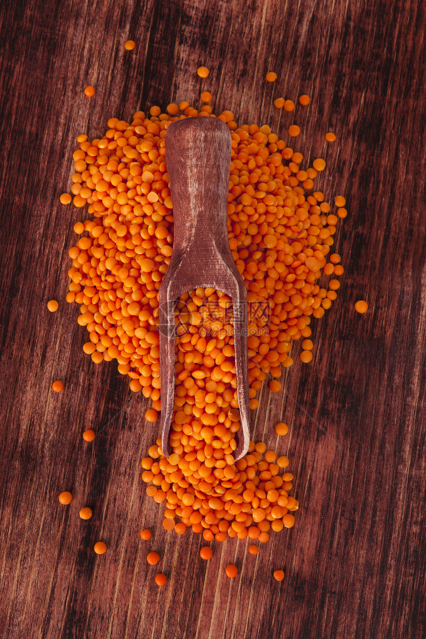 红扁豆勺子棕色营养食物烹饪橙子蔬菜乡村健康饮食豆类图片