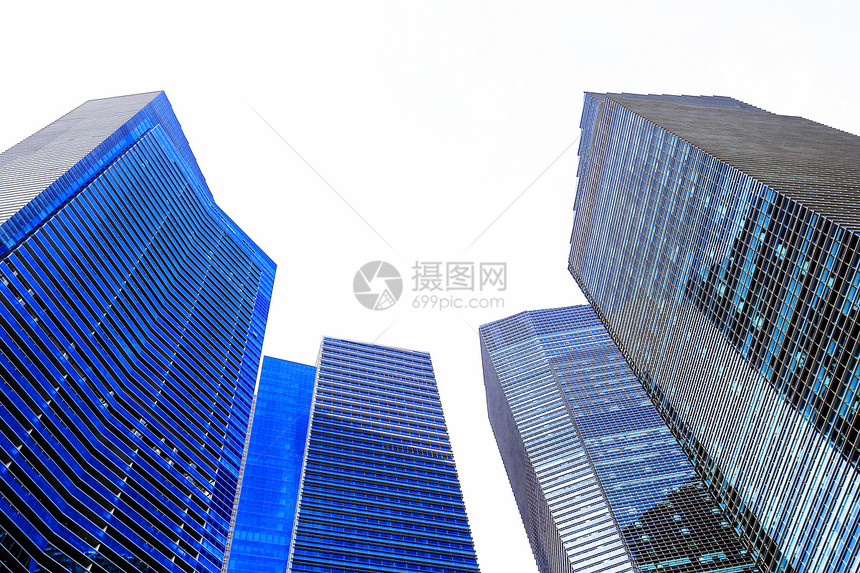 新加坡现代建筑商业建筑反射技术摩天大楼景观中心银行窗户城市蓝色玻璃图片