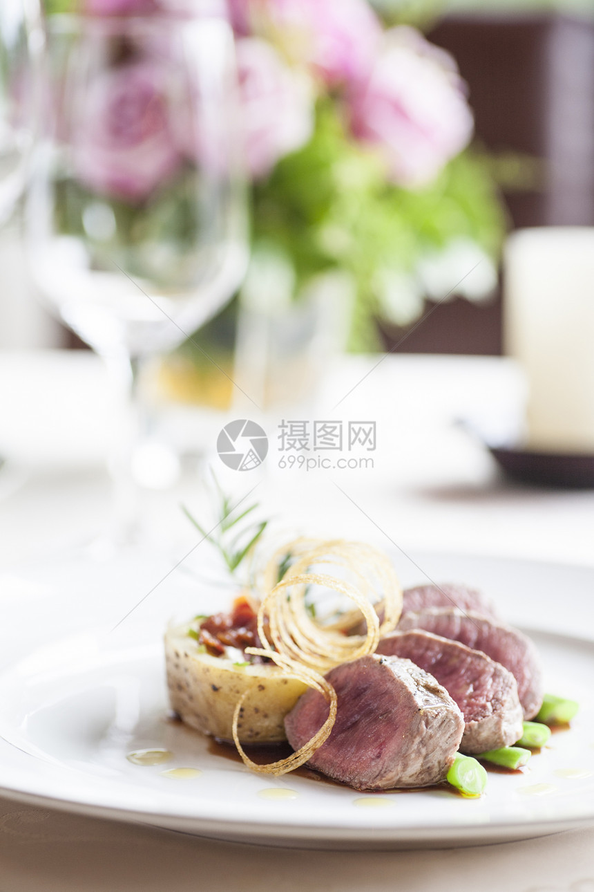 牛肉奖章厨师扇贝美食产品鱼片肉片巡回赛猪肉食物美味图片