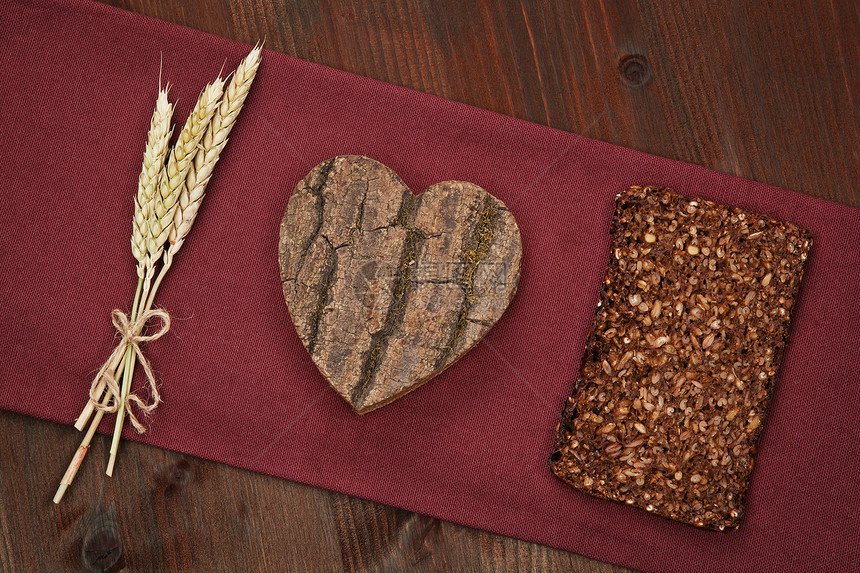 我们喜欢健康的饮食糕点棕色早餐厨房农业织物面包食物乡村健康饮食图片
