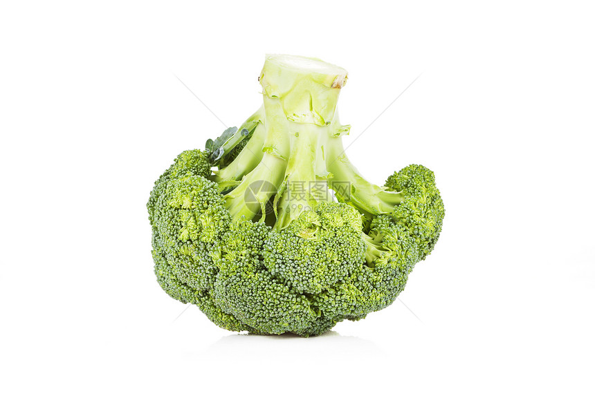 孤立的花椰菜绿色食物健康白色植物蔬菜维生素饮食图片