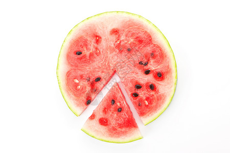 新的商业概念红色西瓜蔬菜圆圈白色水果图表食物活力饼形背景图片