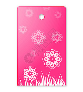粉色花朵标签花朵主题标签广告横幅阴影价格漂浮长方形商业销售坡度互联网设计图片