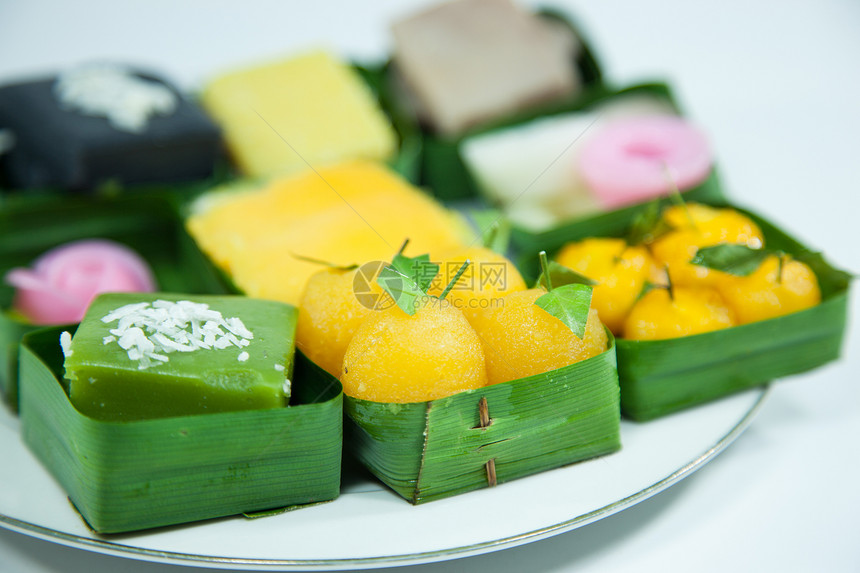 达士泰DessertThai热带厨房橙子椰子坚果美食叶子小吃水果甜点图片